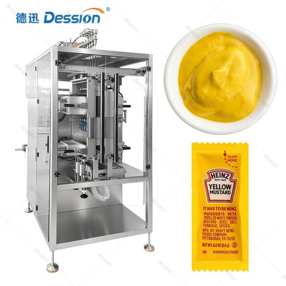 Multi-Lane Mustard Sachet Packing Machine for Particle-Rich Sauces